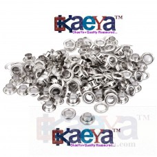 OkaeYa-500 Sets Eyelet Grommet Hole Rivets(set of 500 male and 500 female) Silver color